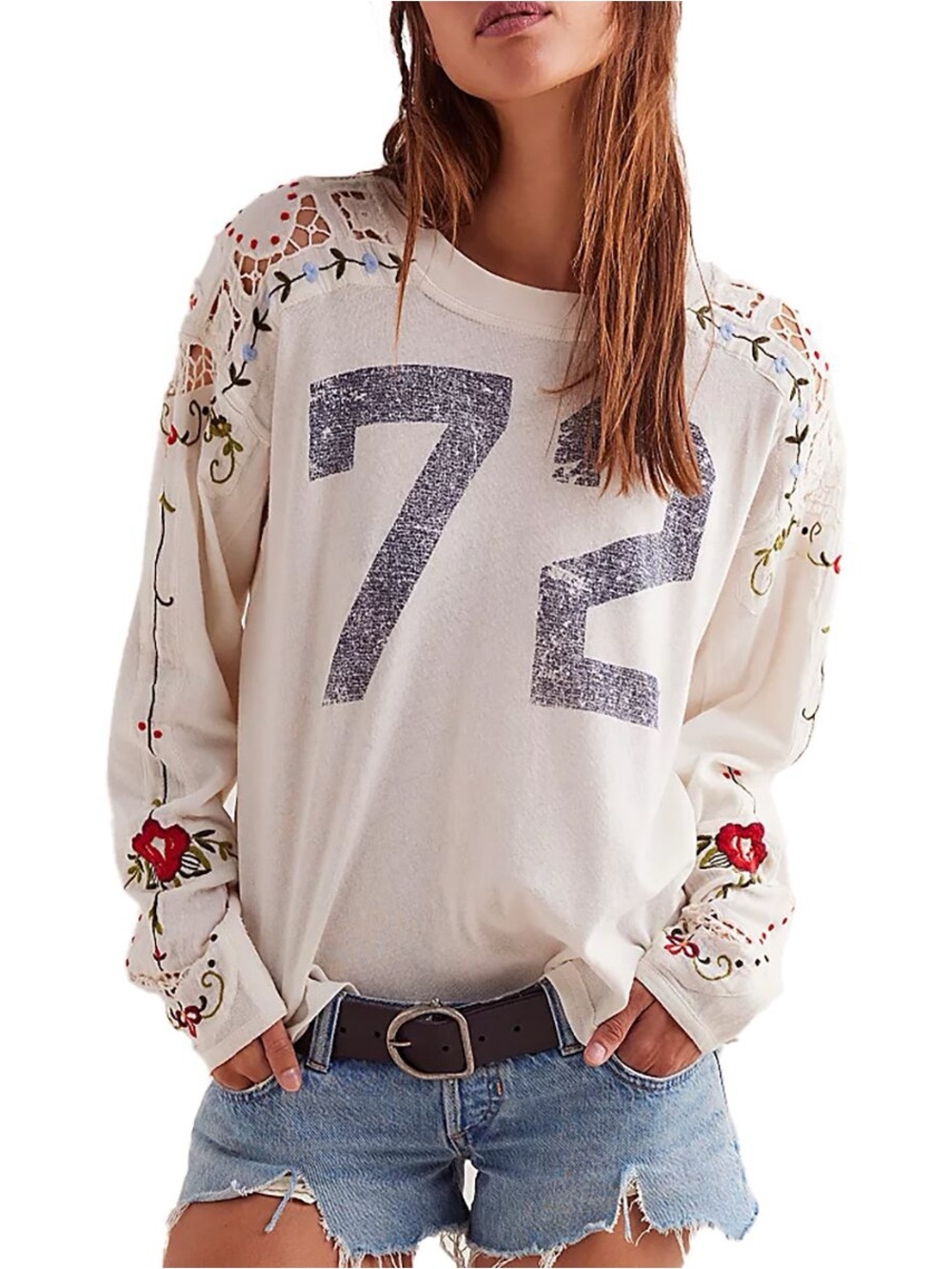 We The Free Lilith Tee in Ivory, size Large, NWOT